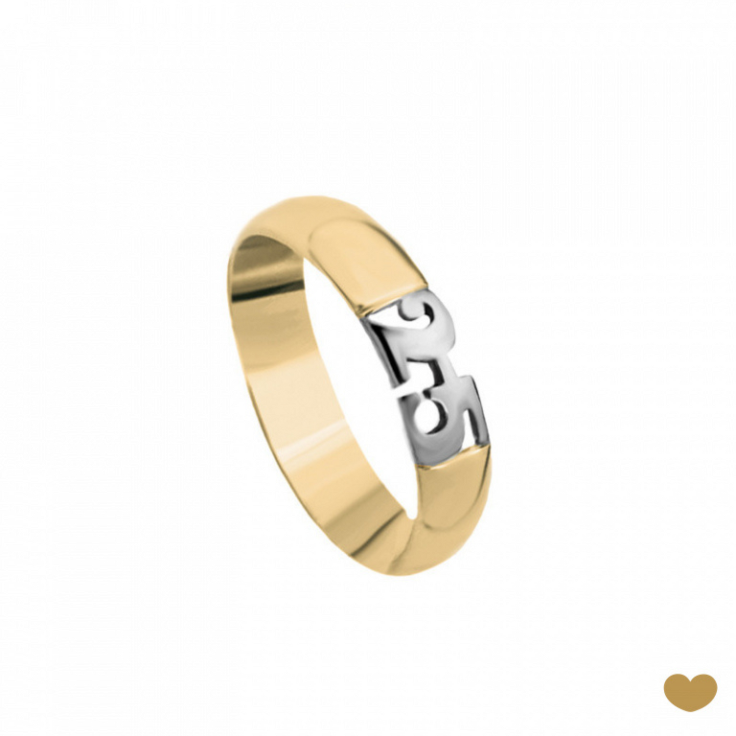 Alianca Passion Gold Bodas Prata - Ourivesaria Catita