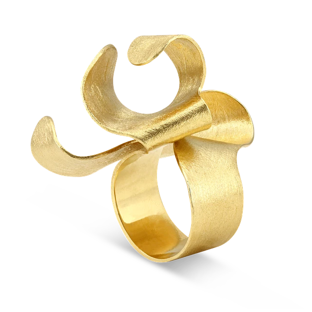 Anel Wind Bloom Dourado - Ourivesaria Catita