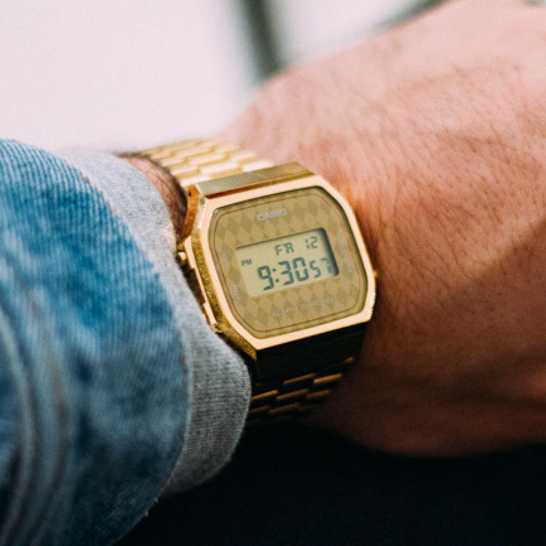 Relógio Casio Vintage Dourado A168WG-9BWEF - Ourivesaria Catita