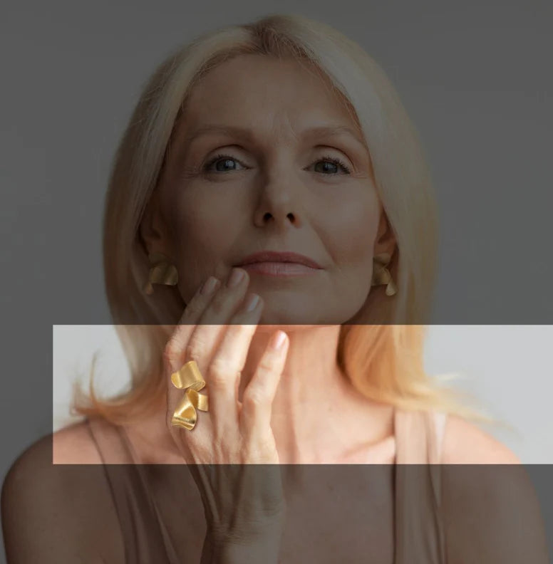 Anel Wind Bloom Dourado - Ourivesaria Catita