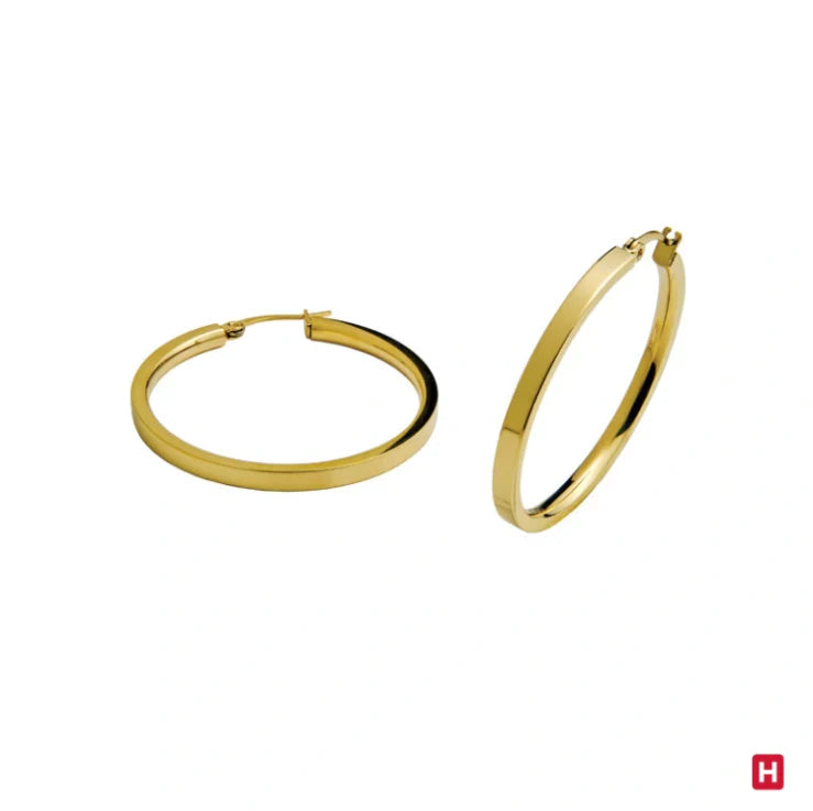 Argolas HASSU Glam Rock Golden - Ourivesaria Catita