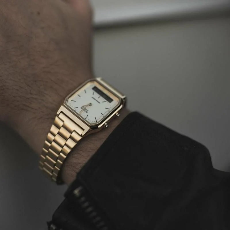 Relógio CASIO Vintage Edgy Dourado - Ourivesaria Catita