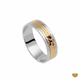 Alianca Passion Gold Bodas Prata