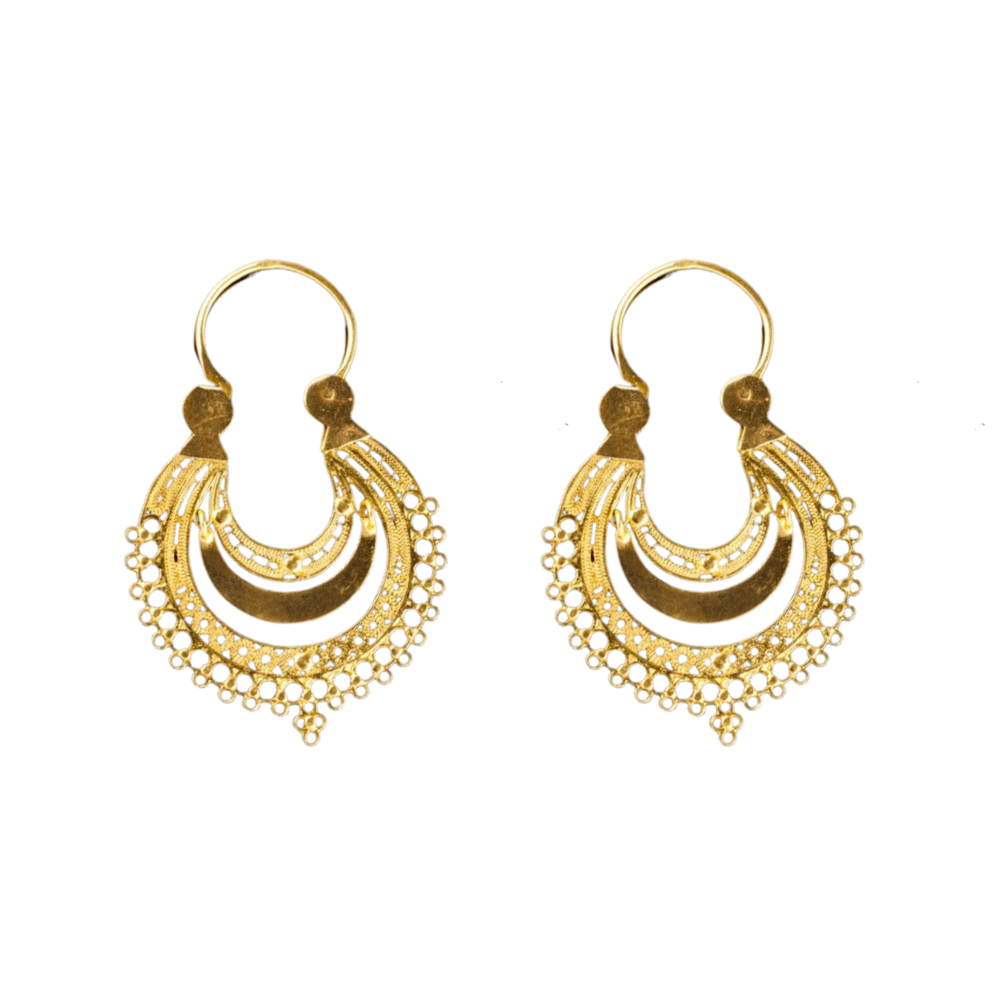 Brincos Arrecadas Ouro 19.2kt - Ourivesaria Catita