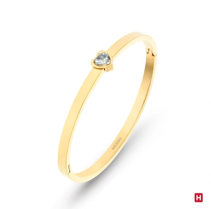 Pulseira HASSU Bangle Love Golden - Ourivesaria Catita