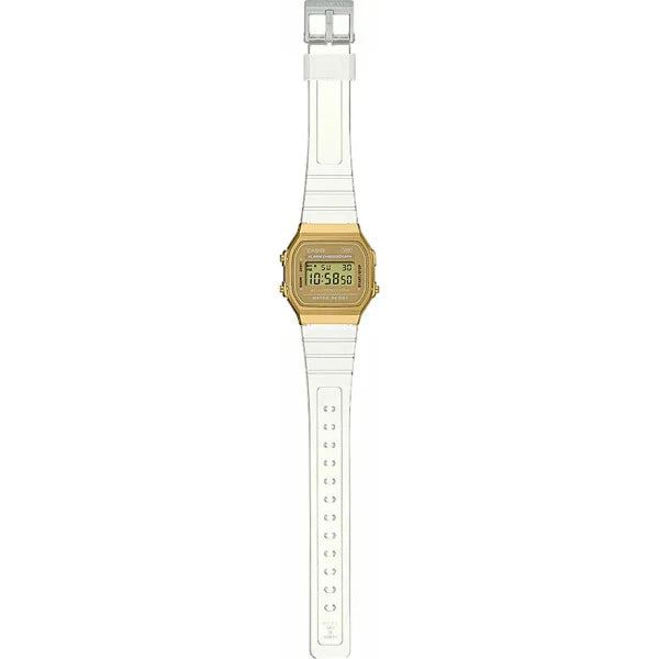 Relógio CASIO Vintage Dourado & Transparente - Ourivesaria Catita