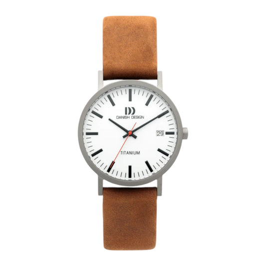 Relógio DANISH DESIGN Rhine White Camel Date Medium - Ourivesaria Catita